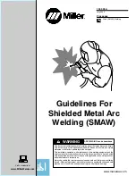 Miller Shielded Metal Arc Welding Manuallines preview