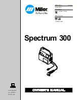 Miller Spectrum 300 Owner'S Manual предпросмотр