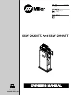 Miller SSW-2020ATT Owner'S Manual preview