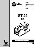Miller ST-24 ce Owner'S Manual preview