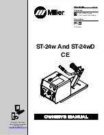 Предварительный просмотр 1 страницы Miller ST-24w Owner'S Manual