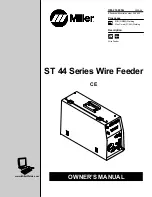 Miller ST 44 Series Wire Feeder Owner'S Manual preview