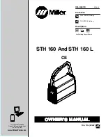 Предварительный просмотр 1 страницы Miller STH 160 Owner'S Manual