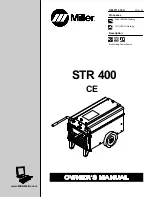 Miller STR 400 CE Owner'S Manual предпросмотр