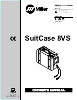 Preview for 1 page of Miller SuitCase 8VS Owner'S Manual