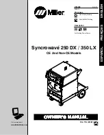 Preview for 1 page of Miller Syncrowave 250 DX Owner'S Manual