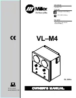 Miller VL-M4 Owner'S Manual предпросмотр