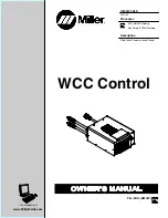 Miller WCC Control Owner'S Manual preview