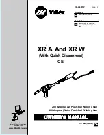 Miller XR-15A Owner'S Manual preview