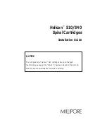 Preview for 1 page of Millipore Helicon S10 Installation Manual