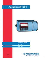 Предварительный просмотр 1 страницы Milltronics Accumass BW100 Instruction Manual