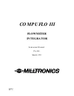 Milltronics COMPUFLO III Instruction Manual preview