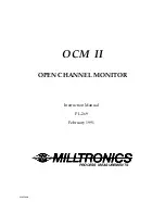 Milltronics OCM II PL-269 Instruction Manual preview