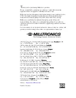 Предварительный просмотр 2 страницы Milltronics OCM II PL-269 Instruction Manual