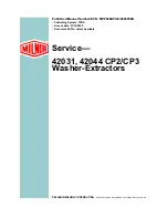 Предварительный просмотр 1 страницы Milnor 42031 Service Manual