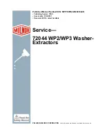 Предварительный просмотр 1 страницы Milnor 72044 WP2 Service