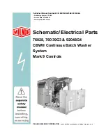 Milnor 76028 CBW Schematic/Electrical Parts предпросмотр