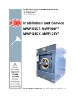 Предварительный просмотр 1 страницы Milnor MWF100C7 Installation And Service