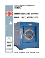 Milnor MWF125J7 Manual preview