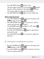 Предварительный просмотр 21 страницы Milomex 45533 Operation And Safety Notes