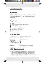 Предварительный просмотр 12 страницы Milomex 71942 Operation And Safety Notes