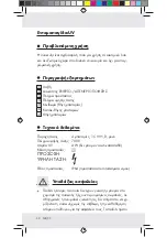 Предварительный просмотр 30 страницы Milomex 71942 Operation And Safety Notes