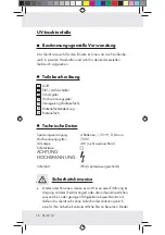 Предварительный просмотр 36 страницы Milomex 71942 Operation And Safety Notes