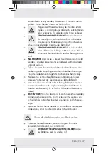 Предварительный просмотр 37 страницы Milomex 71942 Operation And Safety Notes