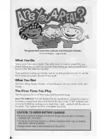 Preview for 1 page of Milton Bradley Are You 4 Real Instructions