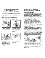 Preview for 2 page of Milton Bradley Balzac Brat Balloon Ball Instructions