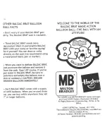 Preview for 4 page of Milton Bradley Balzac Brat Balloon Ball Instructions