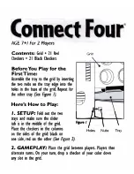 Milton Bradley Connect Four Travel Instructions preview