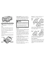 Milton Bradley Game Folio Edition Boggle Instructions preview