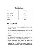 Preview for 4 page of MILUX CLASSY MRC-718 Instruction Manual