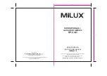 MILUX MSG-6160 Instruction Manual предпросмотр