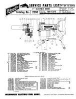 Milwaukee 02-04-1140 Service Parts List preview