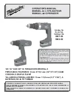 Milwaukee 0501-02 Operator'S Manual предпросмотр