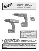 Preview for 1 page of Milwaukee 0521-20 Operator'S Manual