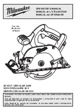 Milwaukee 0730-20 Operator'S Manual preview