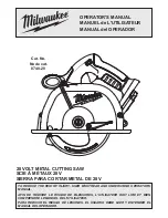 Preview for 1 page of Milwaukee 0740-20 Operator'S Manual
