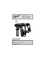 Предварительный просмотр 1 страницы Milwaukee 0756-20 Operator'S Manual