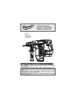Preview for 1 page of Milwaukee 0757-20 Operator'S Manual