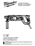 Milwaukee 1 Inch SDS PLUS Operator'S Manual preview