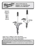 Preview for 1 page of Milwaukee 1610-1 Operator'S Manual