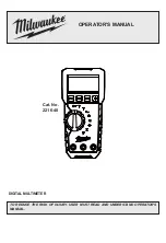 Preview for 1 page of Milwaukee 2216-40 Operator'S Manual