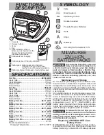 Preview for 5 page of Milwaukee 2349-20 Operator'S Manual