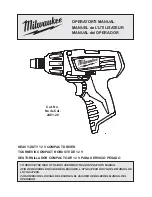 Preview for 1 page of Milwaukee 2401-20 Operator'S Manual