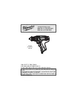 Предварительный просмотр 1 страницы Milwaukee 2410-20 Operator'S Manual