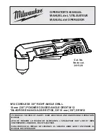 Milwaukee 2415-20 Operator'S Manual предпросмотр