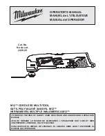 Milwaukee 2426-20 Operator'S Manual preview